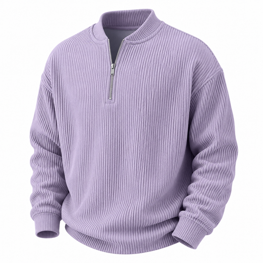 Comfort Zipped  Corduroy Henley Shirt