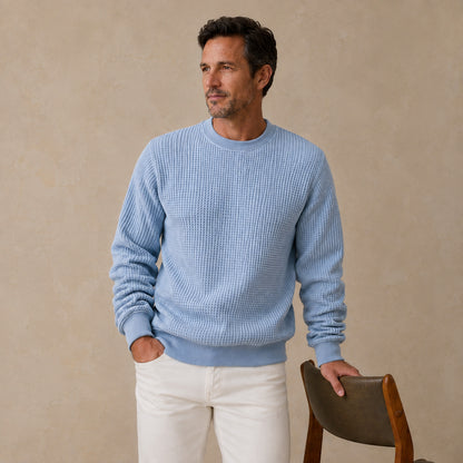 Classic  Waffle Crewneck Sweatshirt