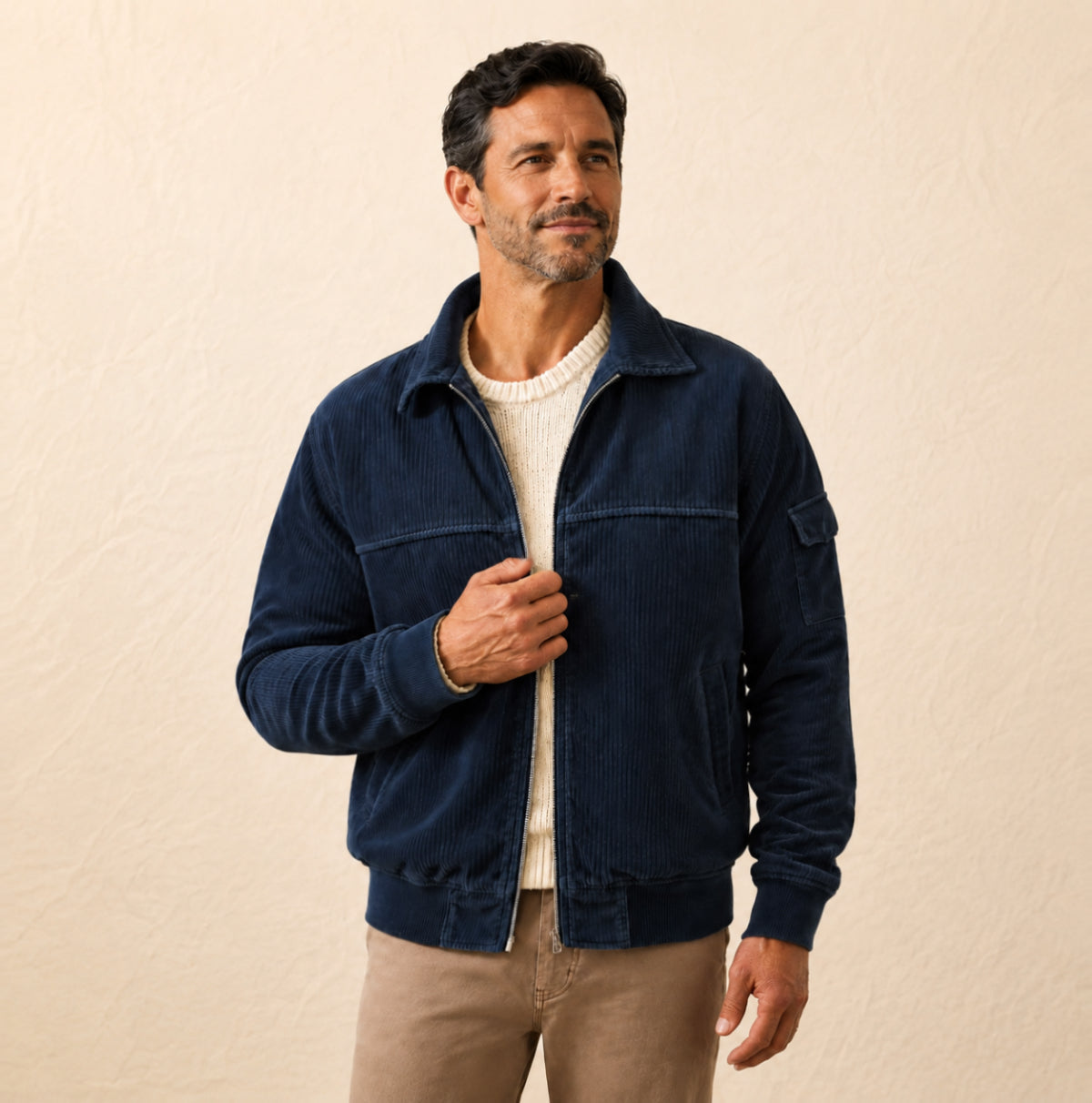 Classic Textured Corduroy Jacket