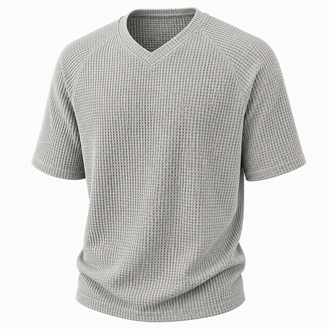 Comfort V-Neck Waffle T-Shirt