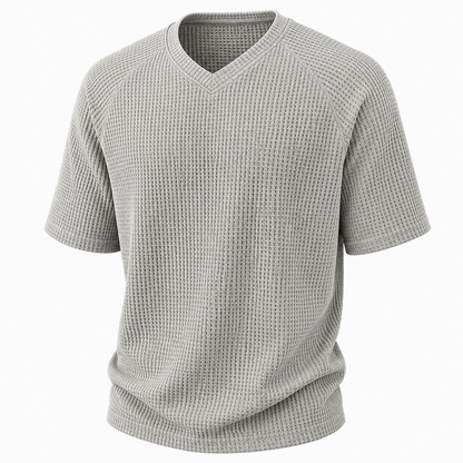 Comfort V-Neck Waffle T-Shirt