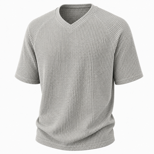 Comfort V-Neck Waffle T-Shirt