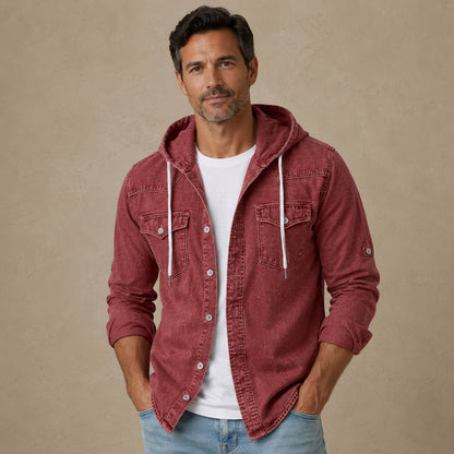 Classic Broken-In Cotton Denim Work Shirt