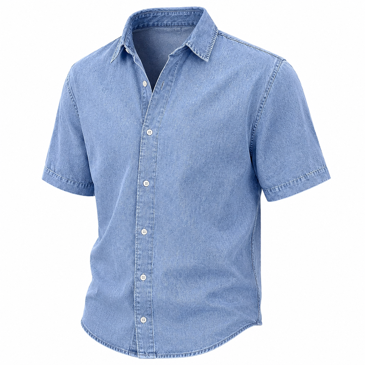 Vintage Washed Cotton Denim Shirt