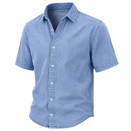 Vintage Washed Cotton Denim Shirt