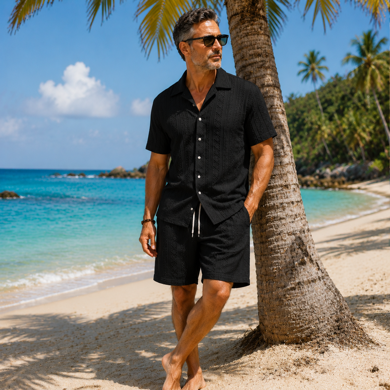 Casual Summer Shirt & Shorts Set