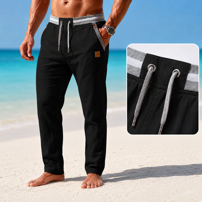 Men's Elestic Cotton Linen Pants
