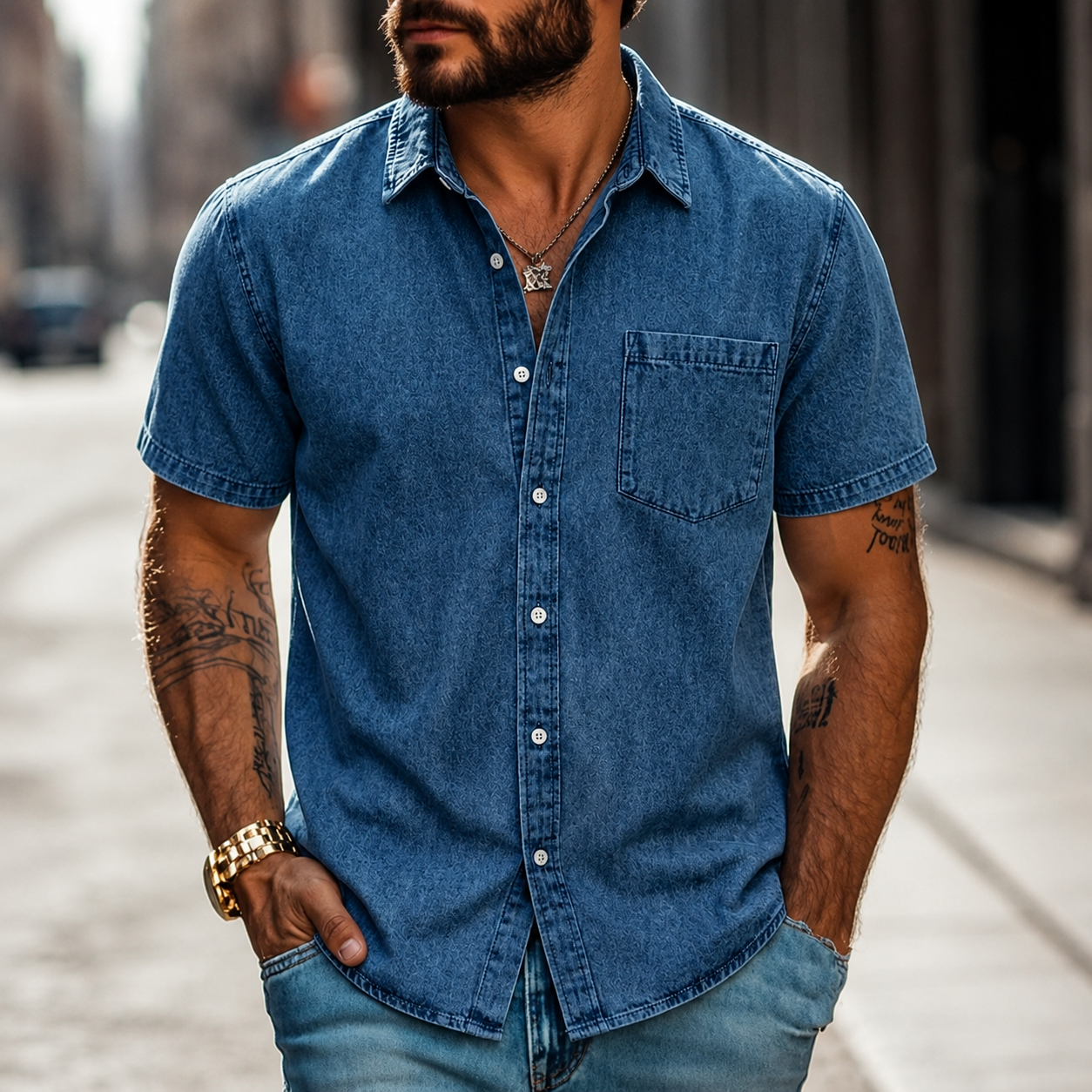 Effortless Vintage Washed Cotton Shirt