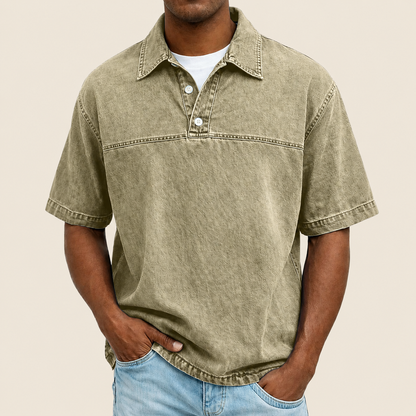 100% Cotton Vintage Look Polo