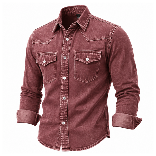 Broken-in Comfort Cotton Denim Shirt
