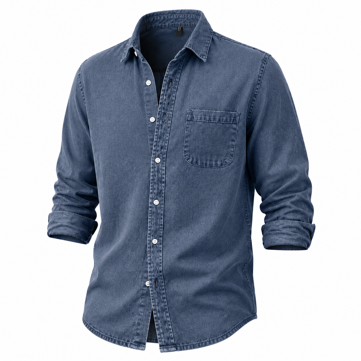 Washed Denim Cotton Casual Shirt