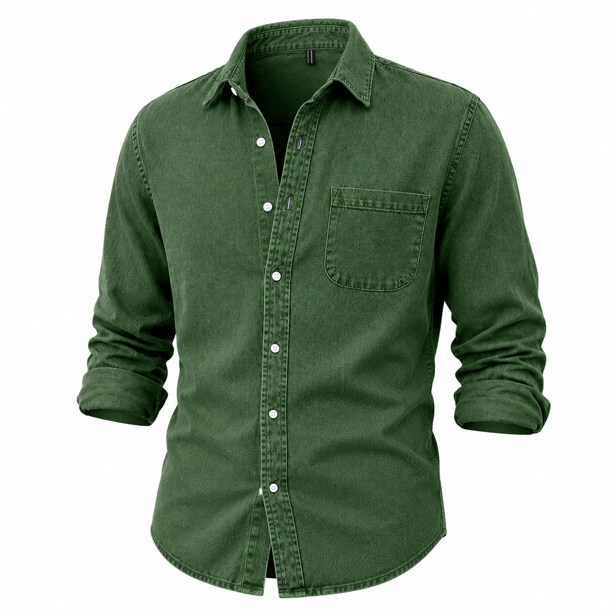 Washed Denim Cotton Casual Shirt