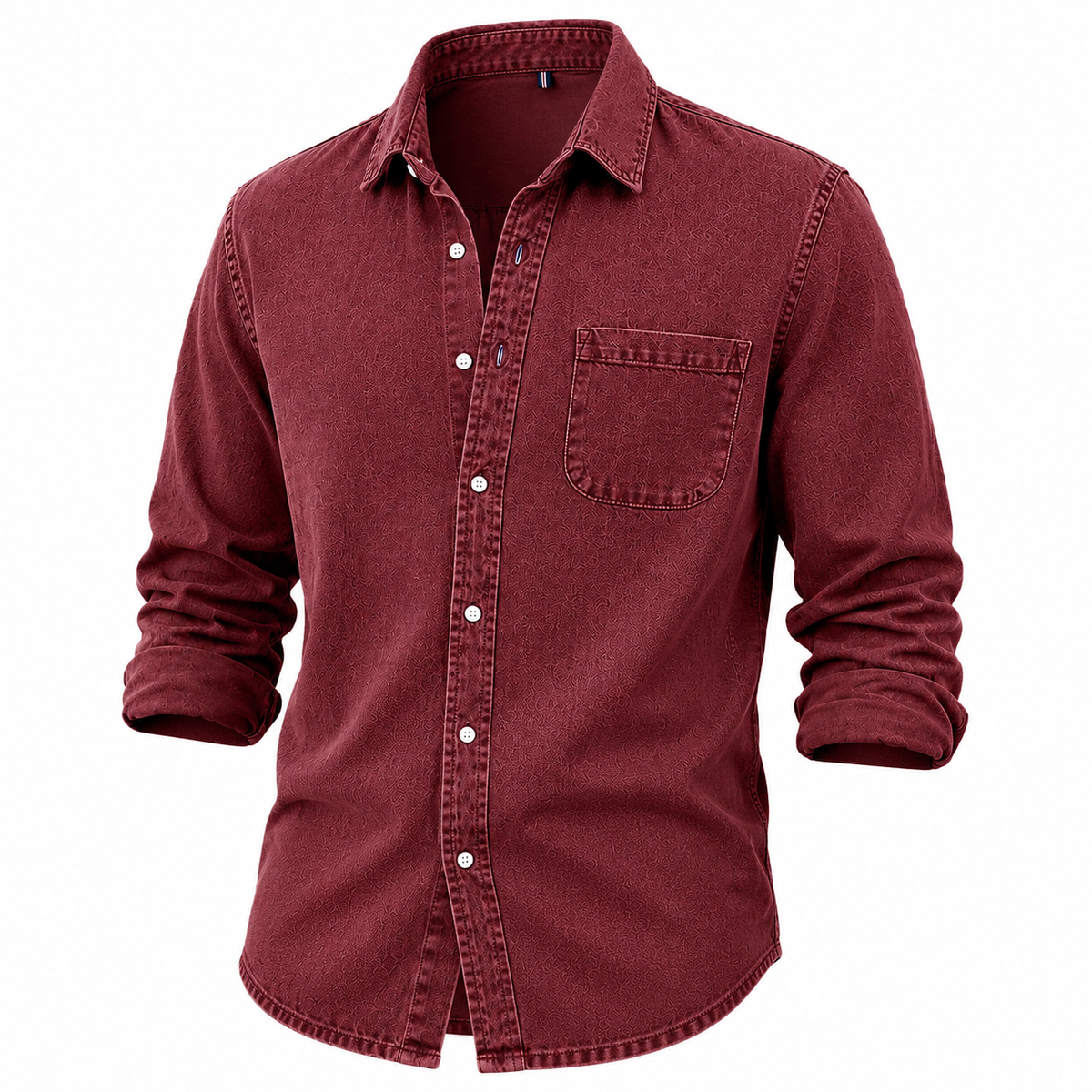 Washed Denim Cotton Casual Shirt