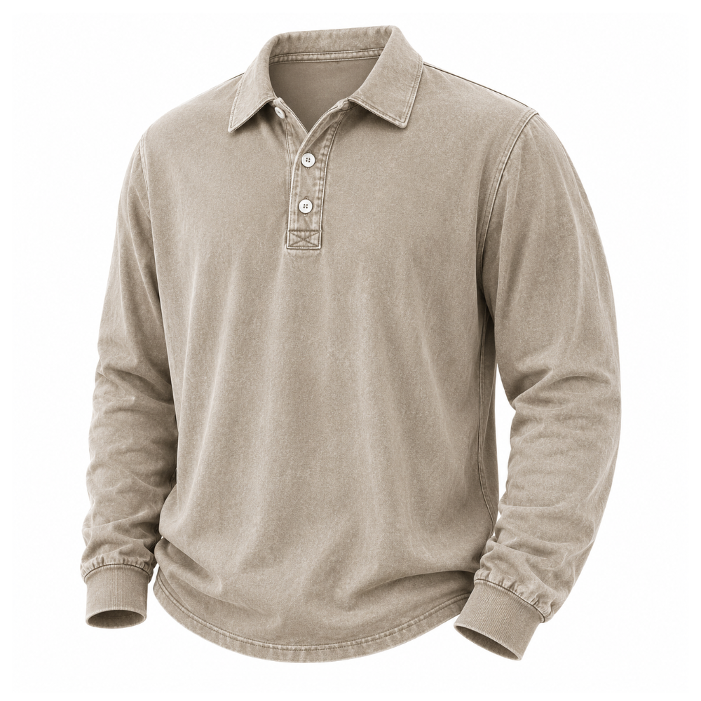 Broken-In 100% Cotton Polo Shirt