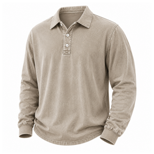 Broken-In 100% Cotton Polo Shirt