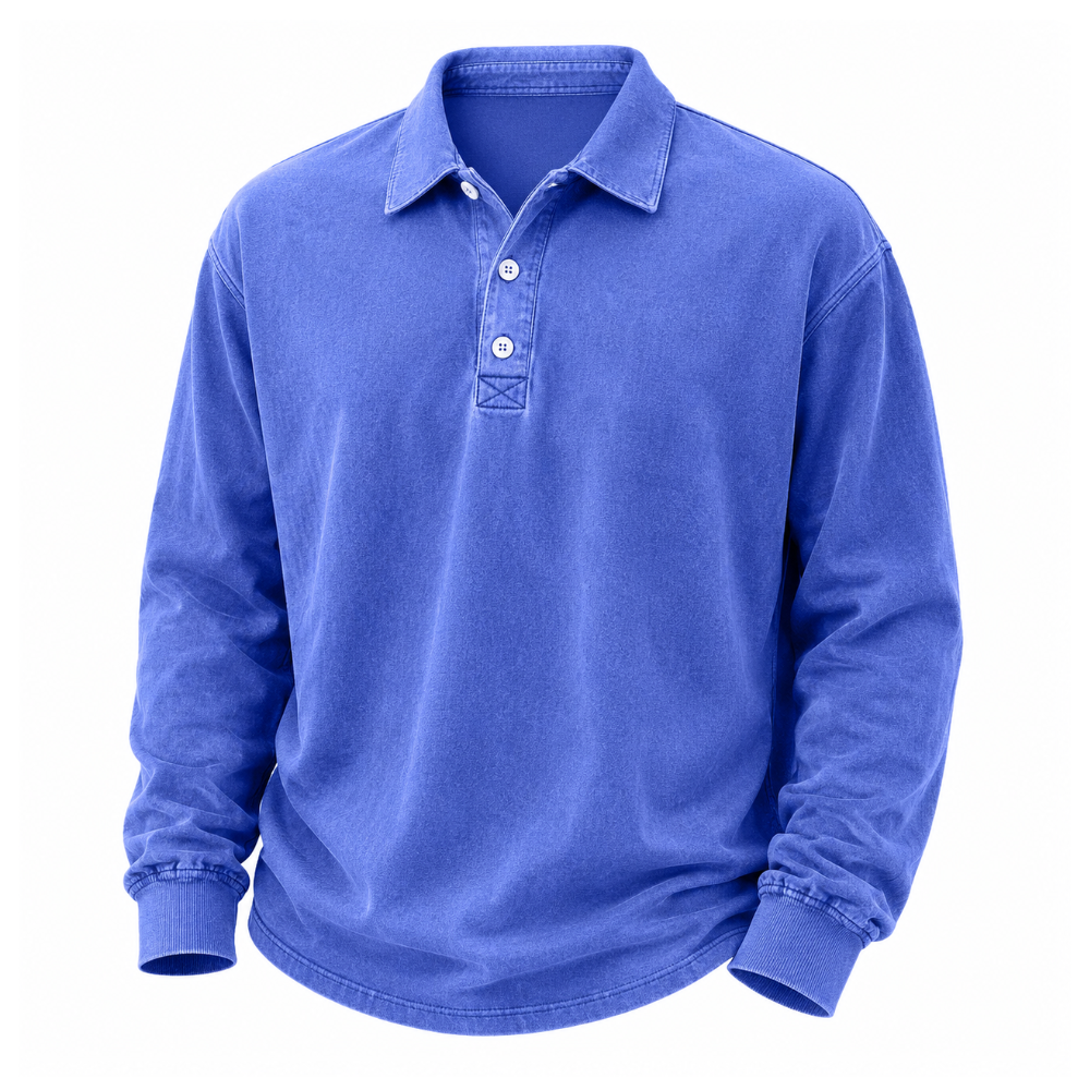 Classic Washed Cotton Polo Shirt
