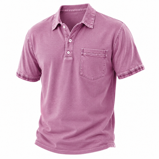 Textured Vintage Cotton Polo