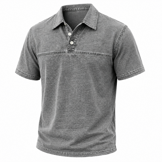 Classic Washed Cotton Polo Shirt