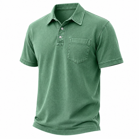 Vintage Washed Cotton Polo