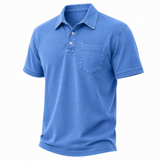 Broken-In Cotton Polo Shirt