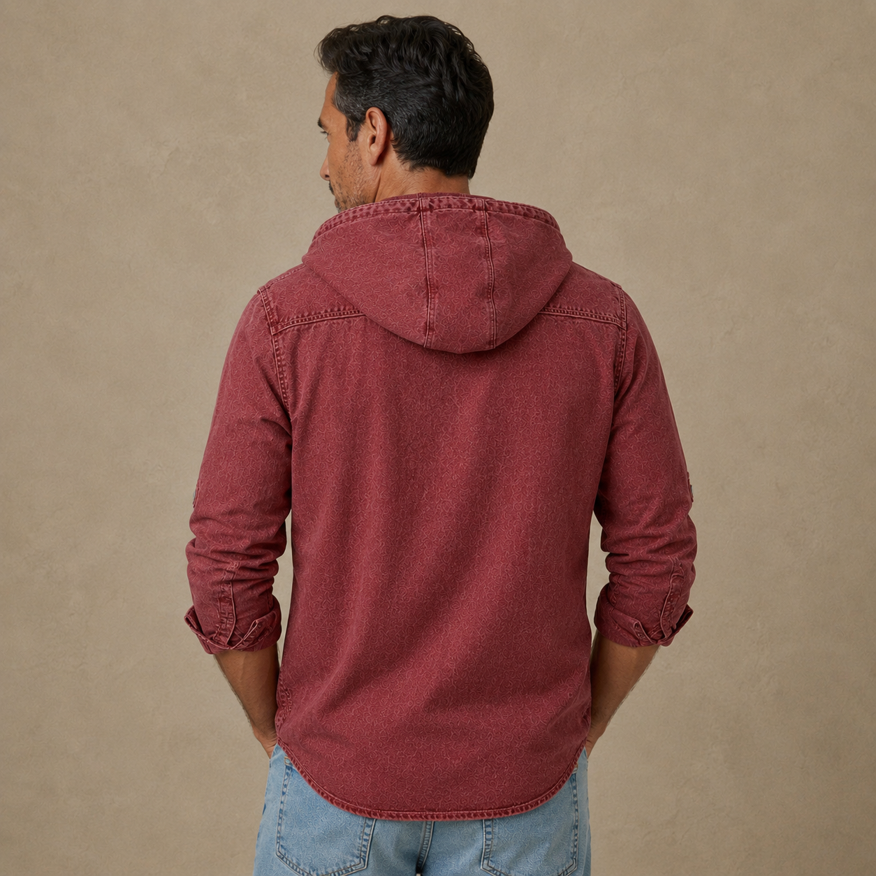 Classic Broken-In Cotton Denim Work Shirt