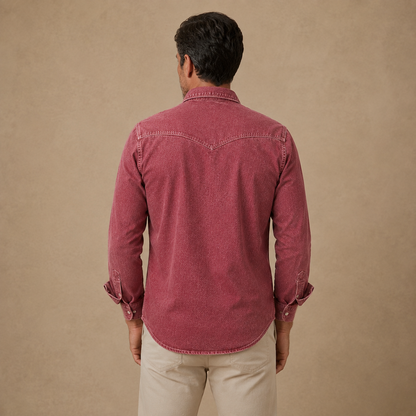 Broken-in Comfort Cotton Denim Shirt