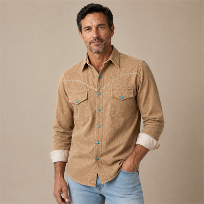 Classic Washed Cotton Demin Shirt