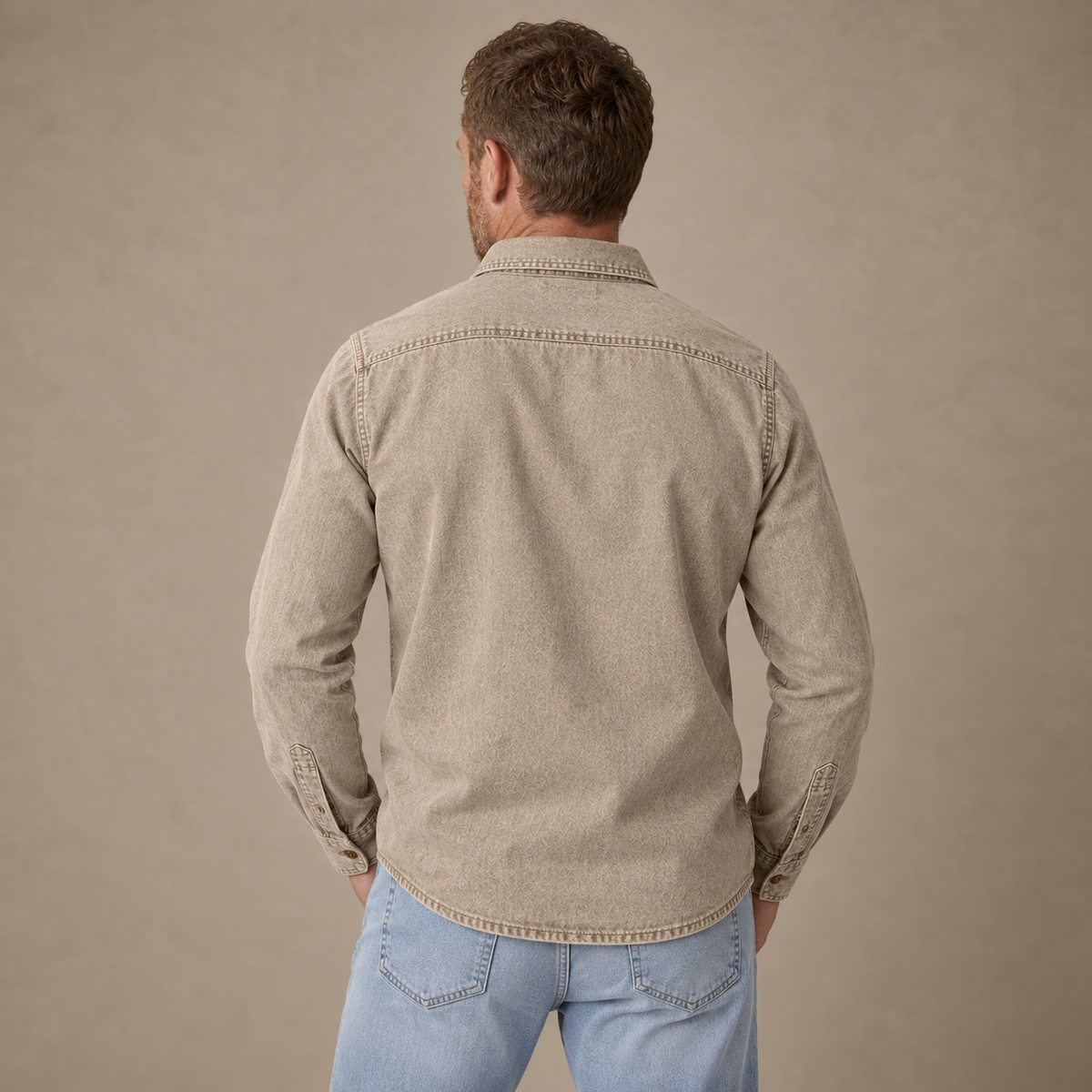 Vintage Feel Washed Cotton Shirt
