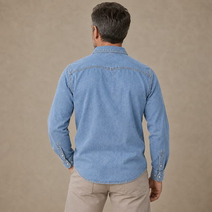 Vintage Washed Cotton Denim Shirt