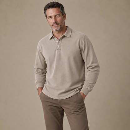 Broken-In 100% Cotton Polo Shirt