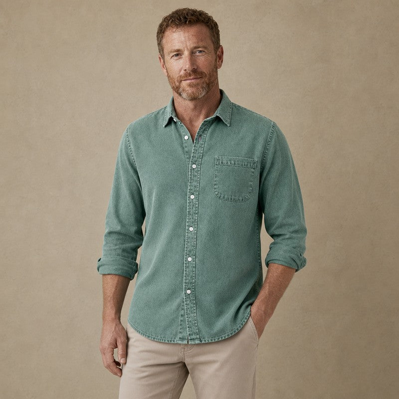 Soft Washed Cotton Casual Shirt