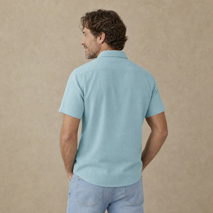 3Pcs Men's Textured Work Shirts