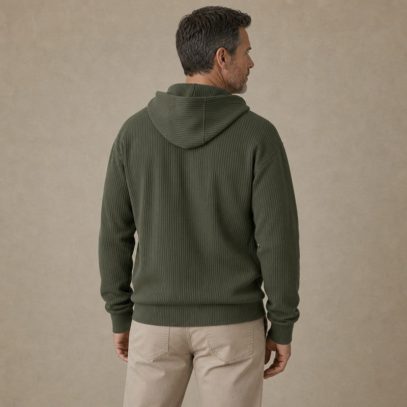 Premium Corduroy Quarter Zip Hoodie
