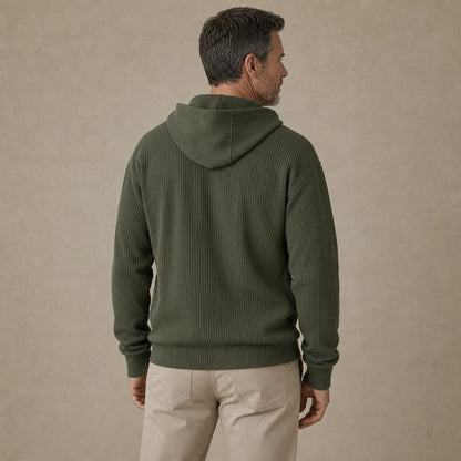Premium Corduroy Quarter Zip Hoodie