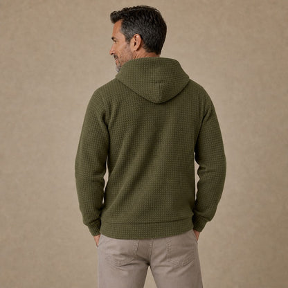 Classic Textured Waffle Hoodie