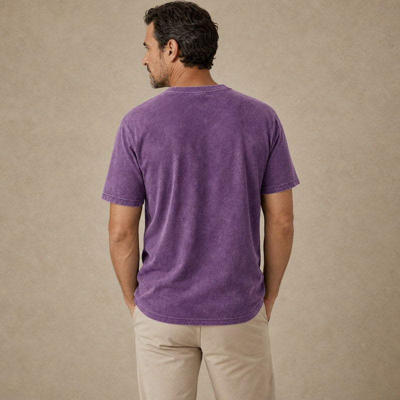 Broken-In Washed Cotton Crewneck Tee