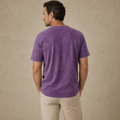 Broken-In Washed Cotton Crewneck Tee