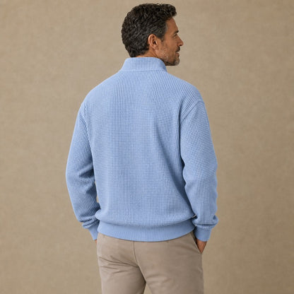 Comfort Waffle Zipped Sweatshirt