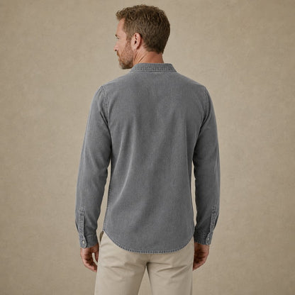 Washed Denim Cotton Casual Shirt