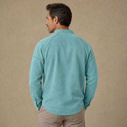 Vintage 100% Cotton Henley Shirt