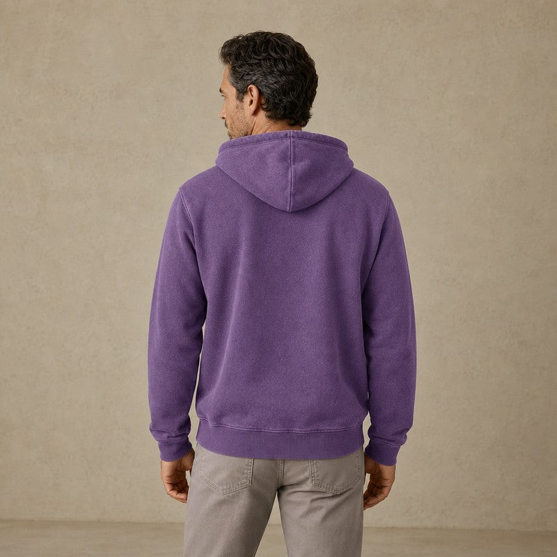Broken-In Cotton Full Zip Hoodie