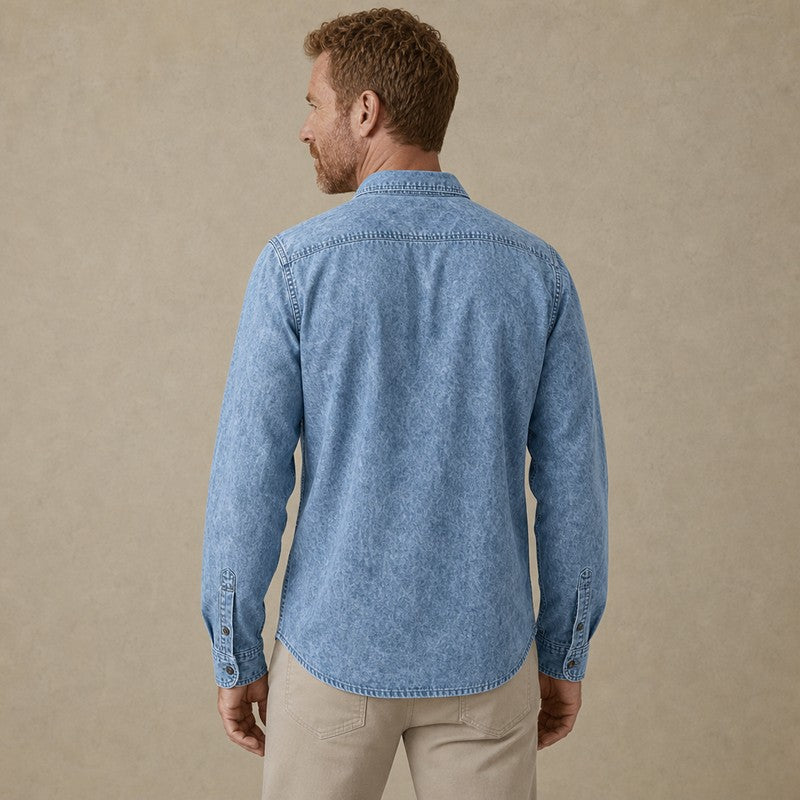 Vintage Washed Cotton Denim Shirt