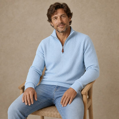 Men's Jacquard Everyday Zipper Sweatshirt