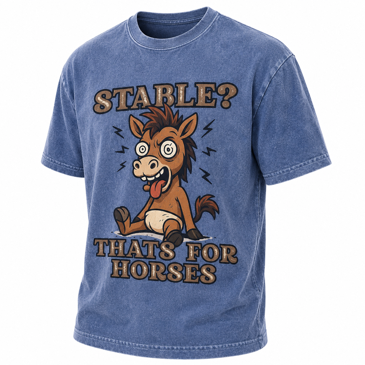 Vintage 100% Cotton Horse Graphic T-shirt