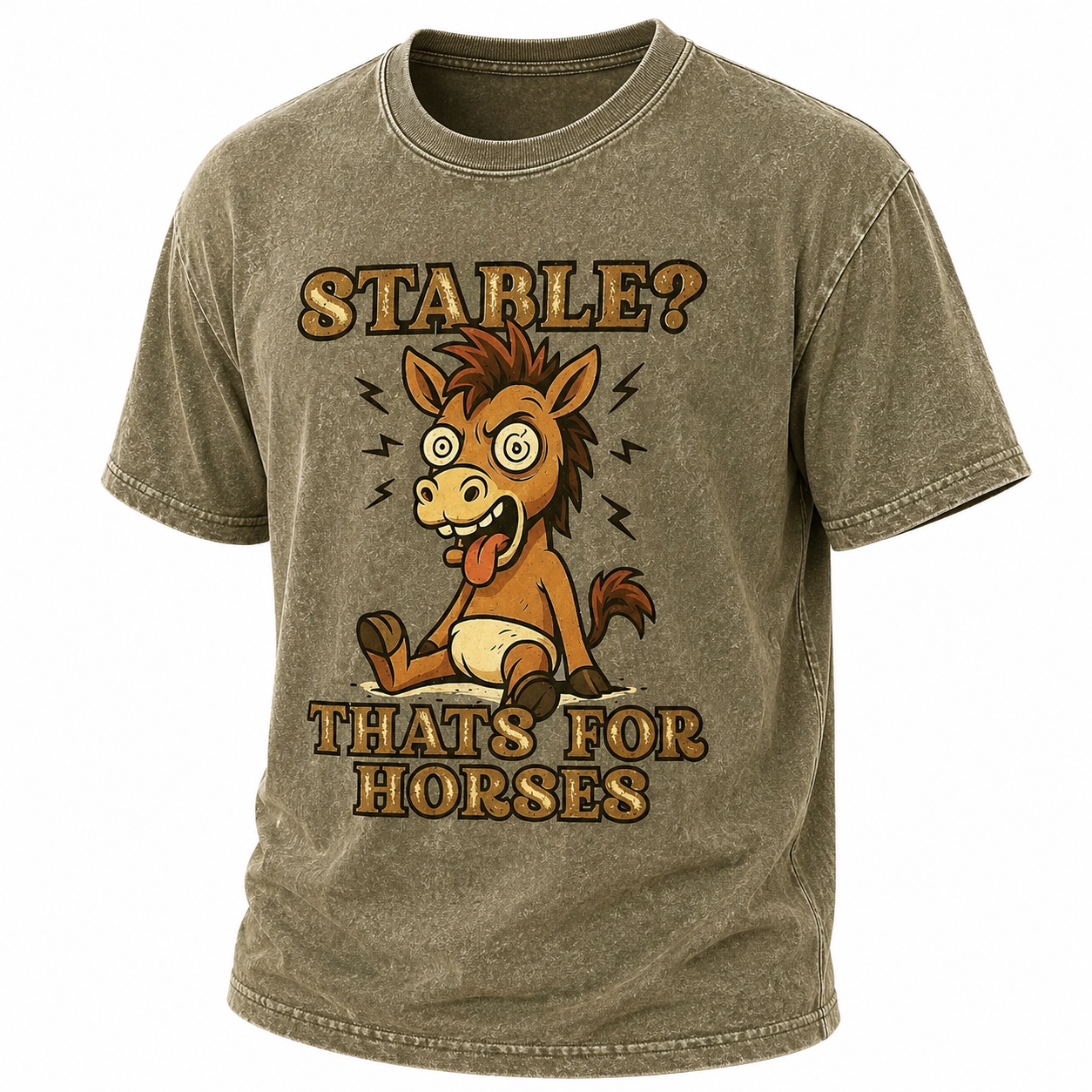 Vintage 100% Cotton Horse Graphic T-shirt