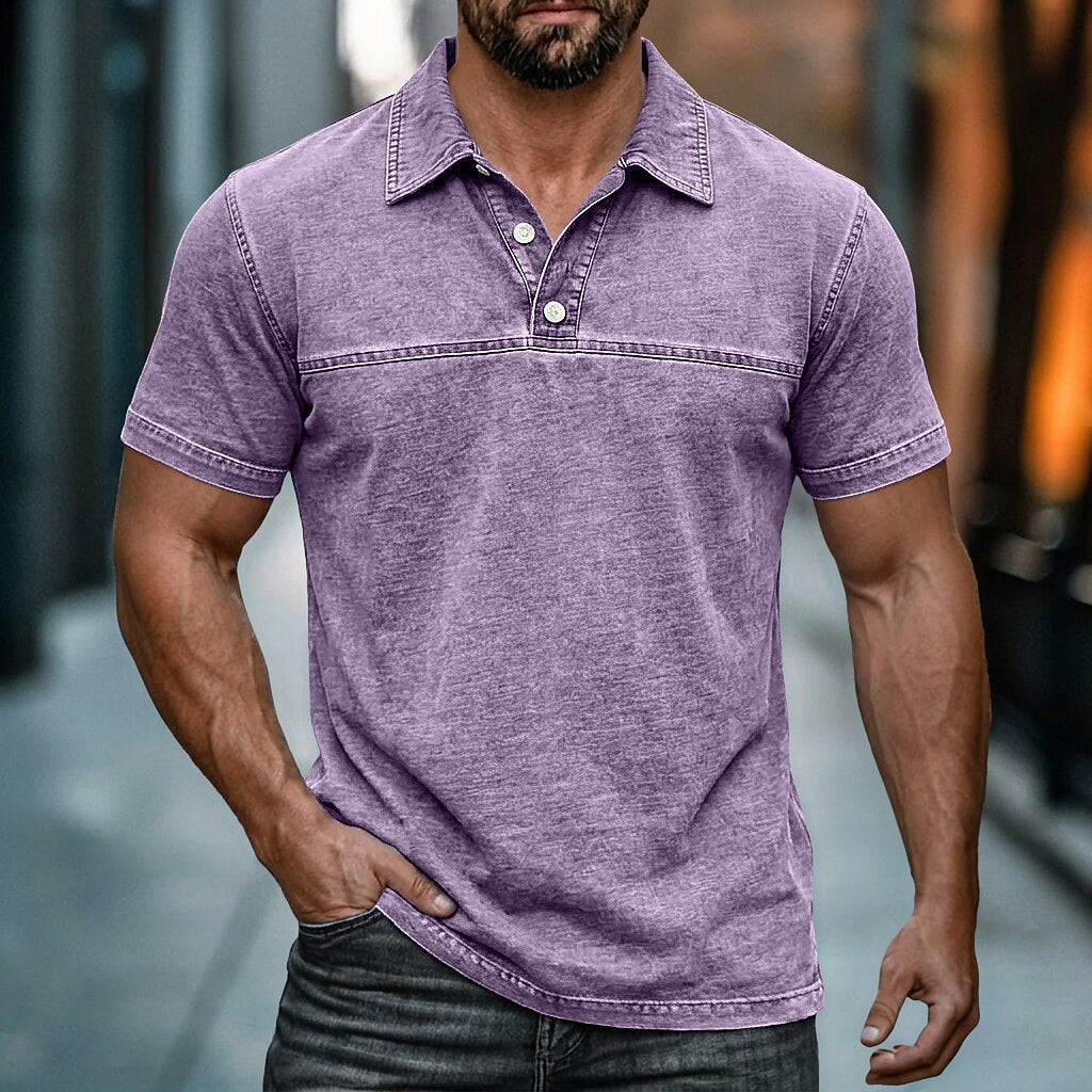 Classic Washed Cotton Polo Shirt