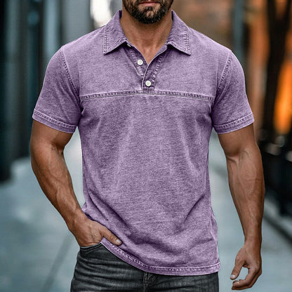 Classic Washed Cotton Polo Shirt