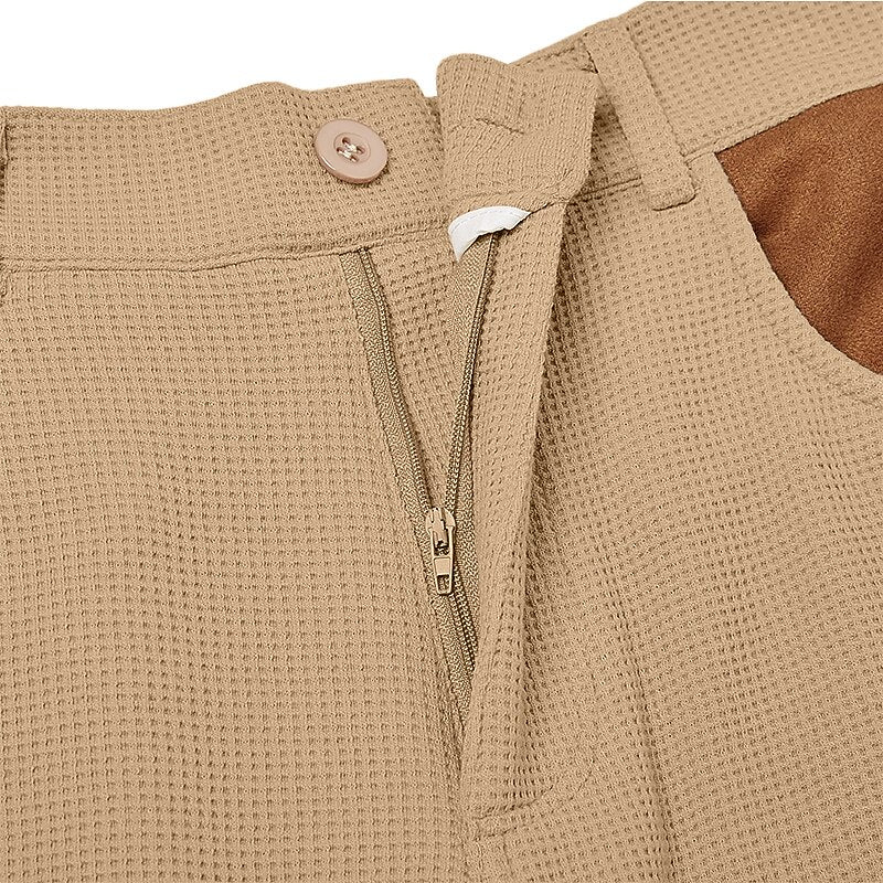 Colorblock Waffle Cargo Pants