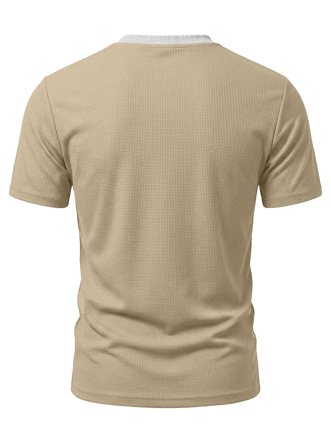 Men's Colorblock Waffle Henley T-Shirt