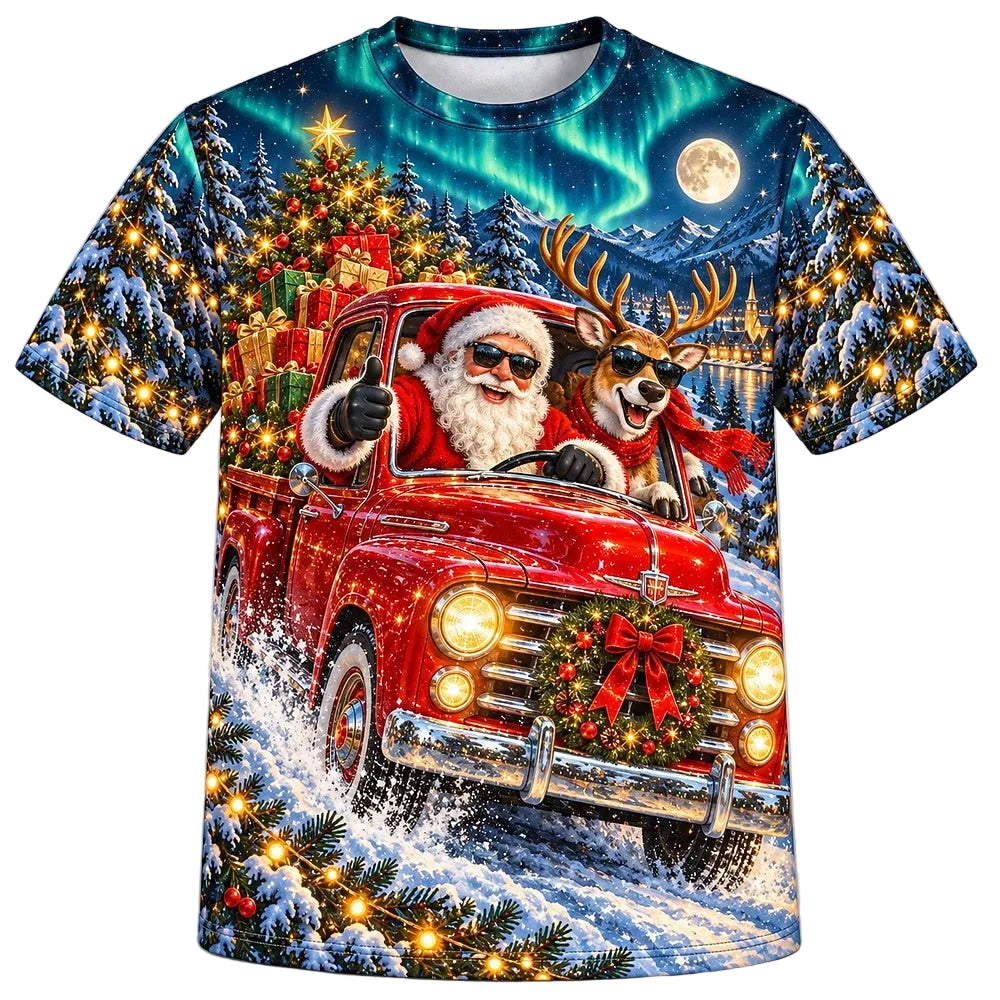 Men's Santa Claus Graphic Short Sleeve Tee